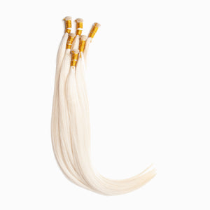 Ice Blonde Hand Tied Weft Hair Extensions #1001