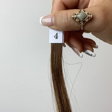Load and play video in Gallery viewer, Dark Brown Hand Tied Weft Hair Extensions #4
