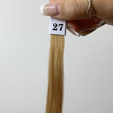Load and play video in Gallery viewer, Strawberry Blonde Hand Tied Weft Hair Extensions #27
