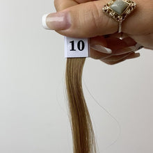 Load and play video in Gallery viewer, Lightest Brown Hand Tied Weft Hair Extensions #10
