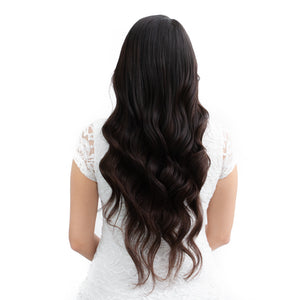 Black Brown Hand Tied Weft Hair Extensions #2