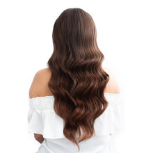 Load image into Gallery viewer, Darkest Brown Hand Tied Weft Hair Extensions #3
