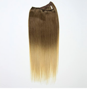 Brown to Blonde Ombre Hand Tied Weft Hair Extensions T4/24