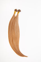 Load image into Gallery viewer, Light Brown Nano Bead Hair Extensions #7
